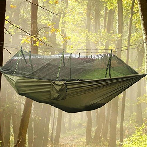 EIALA Camping Hammock, Mosquito Net Outdoor Hammock Travel Bed Lightweight survivalgear.guru/listing-212-.h…