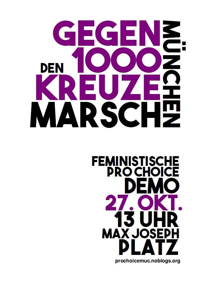 gj_muenchen's tweet photo. Ihr könnt uns mal kreuzweise! Auf antifeministische Hetze, religiösen Fundamentalismus und die Stigamtisierung vielfältiger Lebensweisen haben wir keinen Bock! Wer nicht im Hambi ist kommt am Samstag mit zur Demo. #muc2710 #prochioce #mybodymychoice https://t.co/pCOpPQKwDj