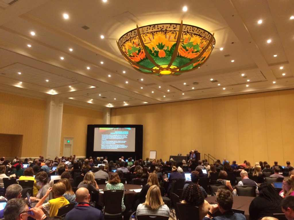 Williamdp's tweet image. Full room as Rick Wormelli teaches about Reflective Coaching via @AMLE #AMLE2018 #AMLE18 @rickwormeli2