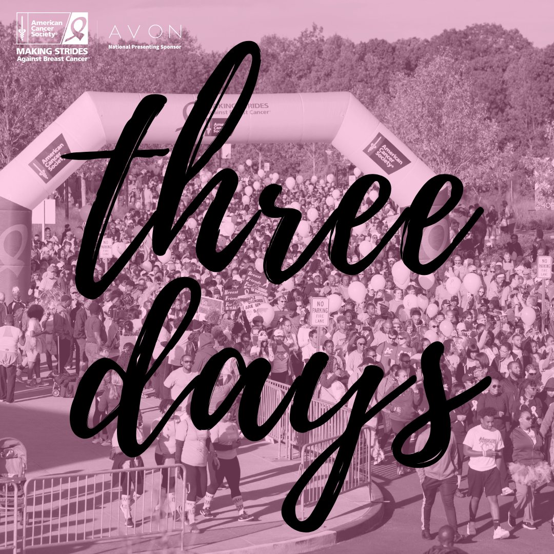 MakingStridesLV's tweet photo. We can't be fully united without YOU! Our #MakingStridesLV event is only 3 days away, so sign up now to help fight breast cancer. Visit: https://t.co/BEC0yM0pny
#AvonMakingStrides #BreastCancerAwareness #AmericanCancerSociety #KissBreastCancerGoodbye https://t.co/Wn2yewkFAd