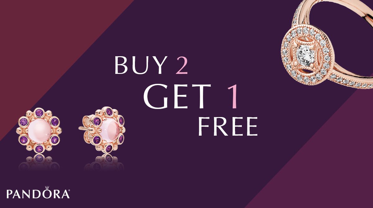 PandoraFPM's tweet photo. The perfect time to shop your fall favorites! Buy 2 of your favorite PANDORA rings or earring styles and get 1 FREE! Ends 10/29. Visit us for details. #pandora #jewelry #sale https://t.co/CpQLHjkbau