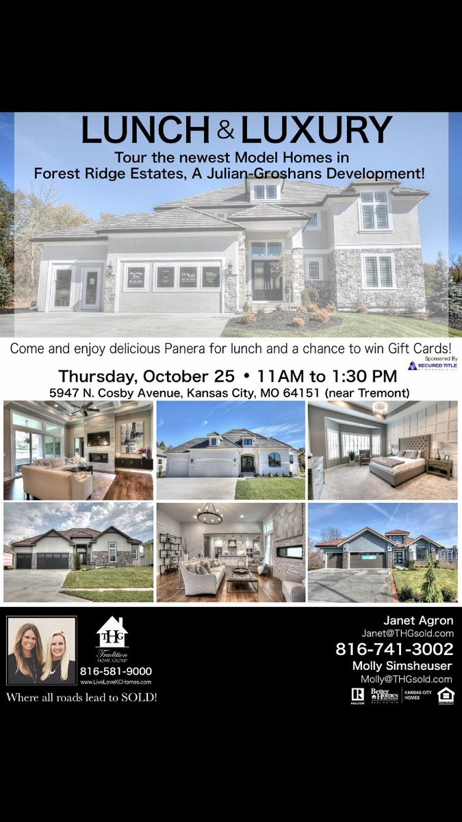 securedtitlekc's tweet photo. Come check out this beautiful home, have a little lunch and be enter to win a giveaway!! It’s a perfect day to tour this home! #securedtitlekc #stkc #kcrealestate https://t.co/oW4SB4z4n0