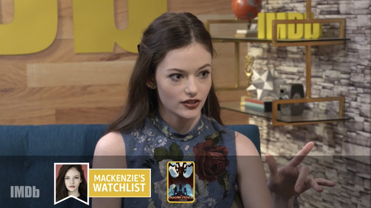 MackenzieFArmy's tweet photo. Loved @mackenziefoy’s #atla and #thedragonprince references on @IMDb show! Even cooler because Sokkas voice actor is Callum 😭🐉👌 https://t.co/XewlHJSAMP