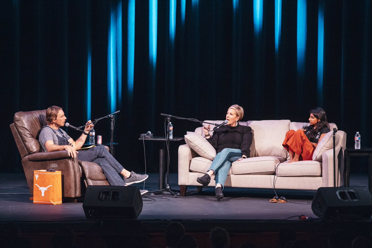 ArmchairExpPod's tweet photo. The QUEEN @BreneBrown is on the podcast now— LIVE from Austin!! 🎵 by @robertellis_ and @Rowland_Jess ❤️🍒❤️🍒❤️🍒 https://t.co/0Q7NtliVux
