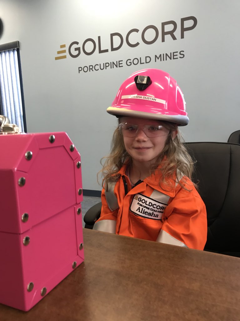 Covergalls's tweet photo. Aliesha is all geared up and ready to go! @Covergalls is honored to be a part of Alieshaโs @MakeAWishTCO dream to become a Miner for the day! #MakeAWish #idreamtobe #IWishToBeAMiner w/ @Sherritt_Intl and @Goldcorp_Inc #FacesofMining #WomeninMining https://t.co/sHuEBFG1kQ