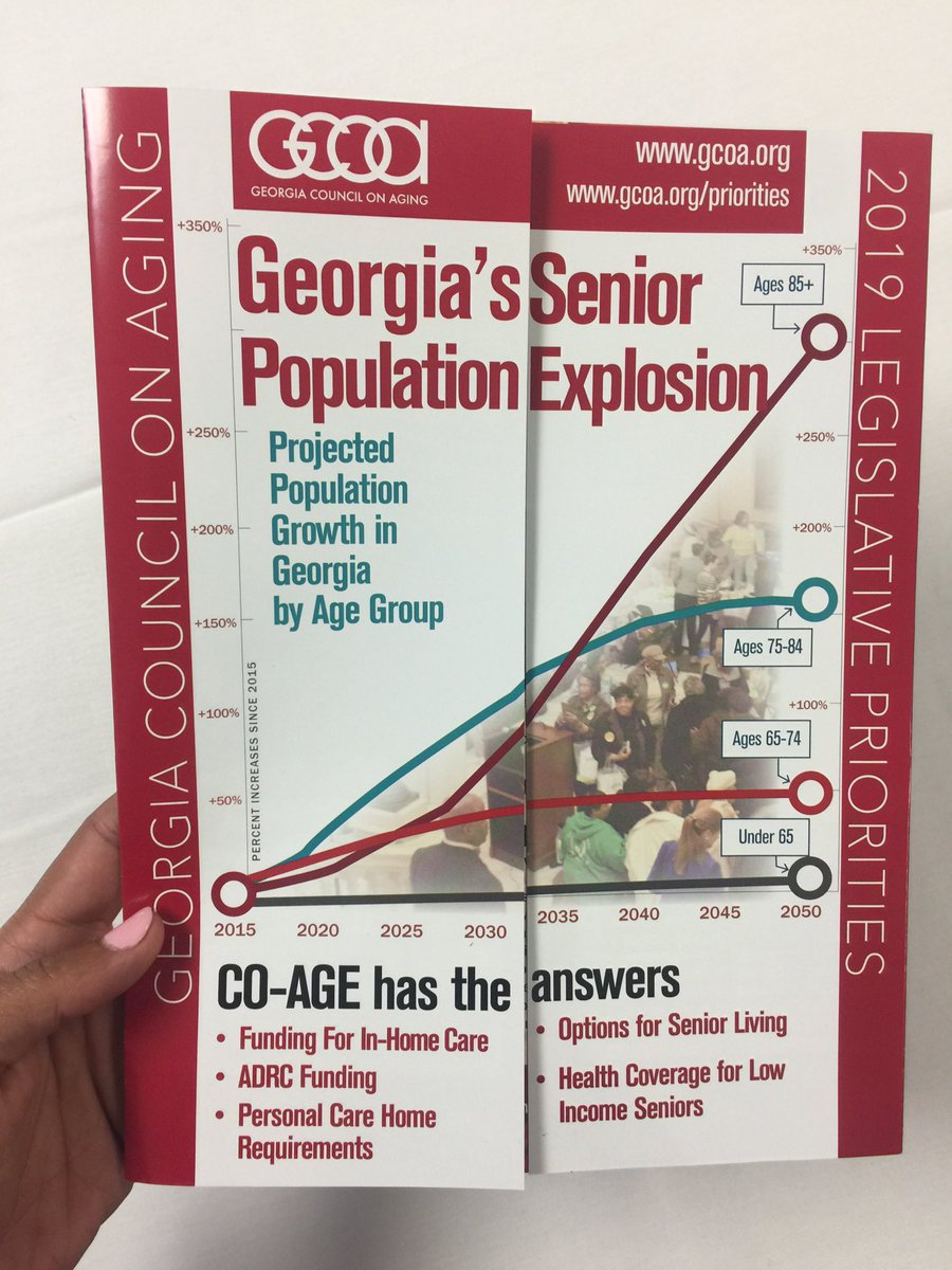 sojournerruth's tweet photo. @GeorgiaCOA’s 2019 Legislative Priorities: 1. Funding For In-Home Care, 2. ADRC Funding, 3. Personal Care Home Requirements, 4. Options for Senior Living, 5. Health Coverage for Low-Income Seniors. #COAGE https://t.co/Im8eMh6DCU