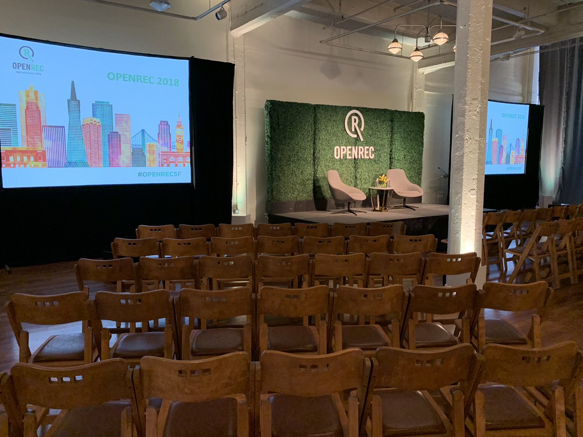 lightspeedvp's tweet photo. T-15 minutes until #OPENREC2018 officially kicks off! Looking forward to a great day of discussion with some of the most forward-thinking talent leaders in the startup world. https://t.co/xvGTpg8Lbj