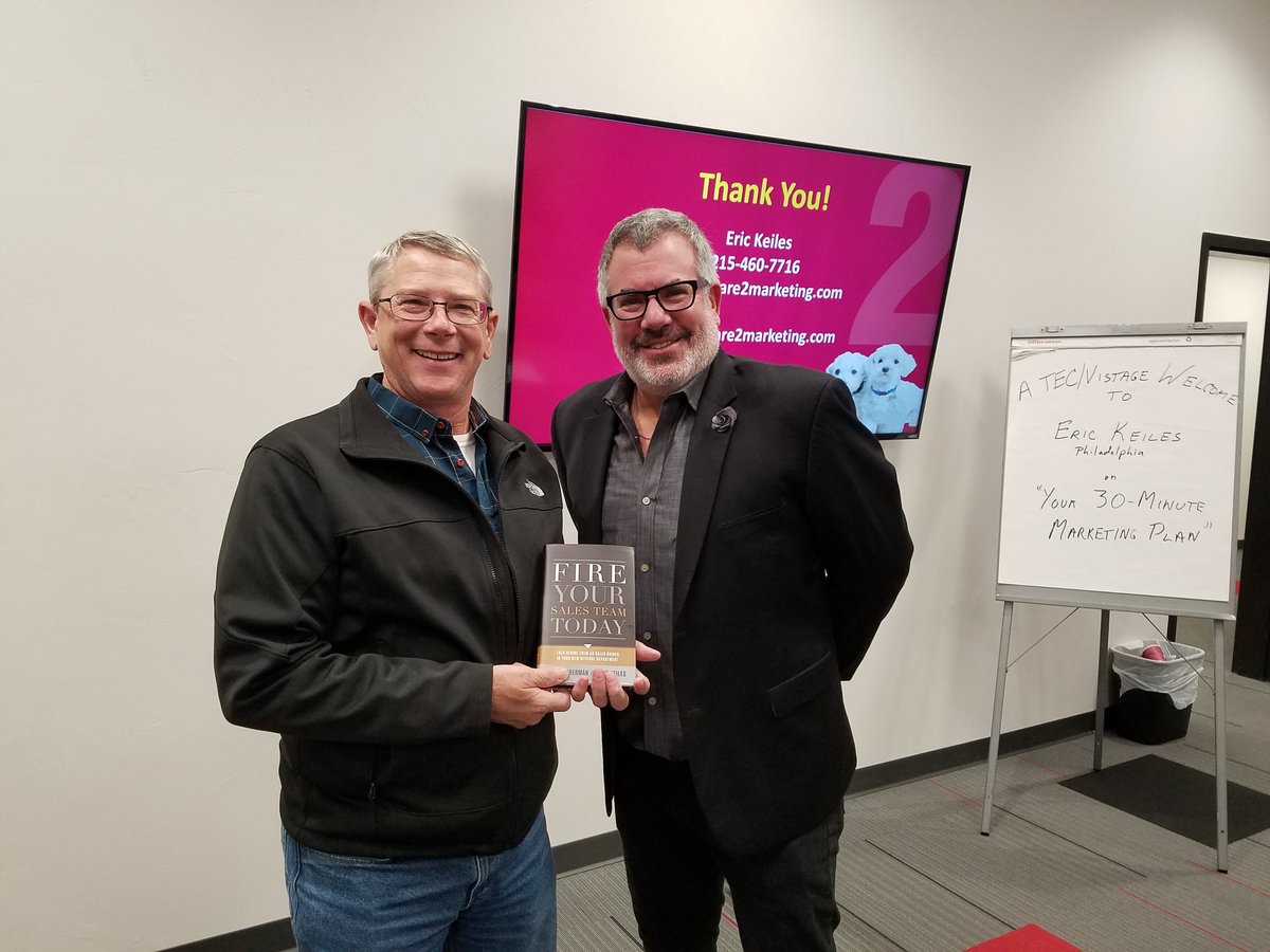 SparkyFarwell's tweet photo. How cool! Went to a seminar today with @Square2. Met Eric and won a book! @CCISystemsInc #Marketing #cctr #custserv #nocmonitoring https://t.co/yrdpMrZ1Xu