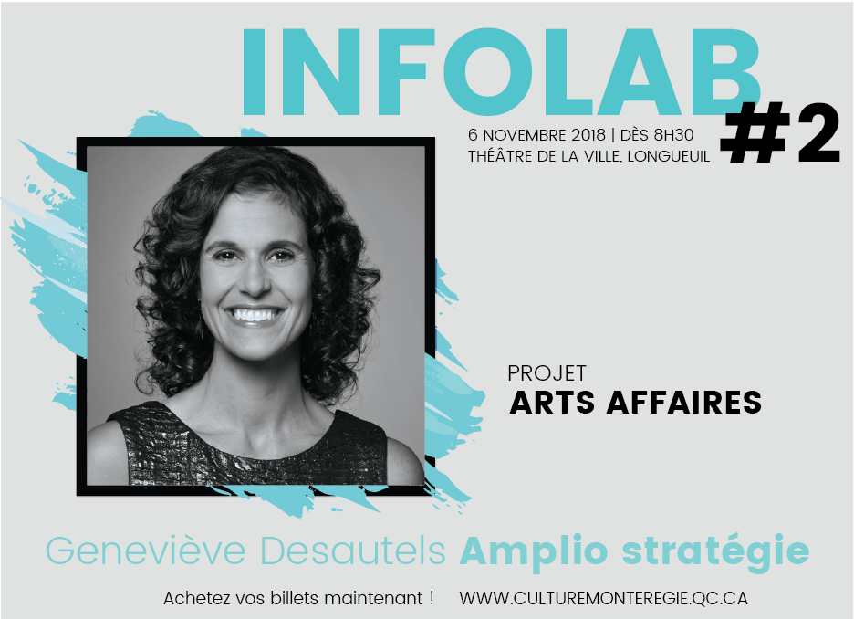 artsaffaires's tweet photo. INFOLAB#2 @gen_Desautels d'Amplio Stratégies, présentera un projet développé avec @DenisBouchardQc utilisant les arts de la scène à des fins de formation. Découvrez comment l'art peut être utile au milieu des affaires et répondre à des enjeux de gestion. https://t.co/zMmLpg5u1L https://t.co/YYHpxIuWl7