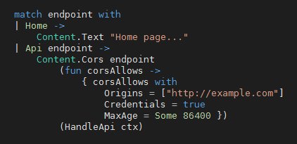 Tarmil_'s tweet photo. WebSharper 4.5.4 released: including a new CORS API for sitelets https://t.co/EpaNVdMdZx #websharper #fsharp #csharp #aspnetcore https://t.co/R7eW665uxS