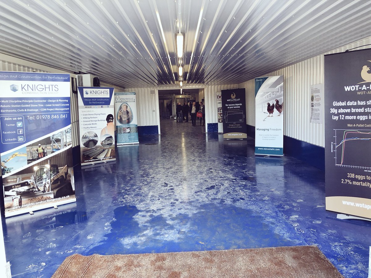 farmerdan53's tweet photo. Fantastic opening day of the new Northern Poultry Campus Vencomatic site introduced by its founder and Adam Henson. A pioneering example demonstrating high welfare for future commercial egg production at Sally Farm, Helperby - some very high spec kit on display! https://t.co/ownm33L1Vd