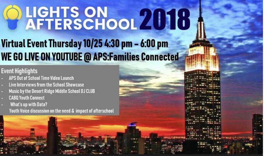Go check out my DJ Club students providing music for tonight’s Lights On Afterschool virtual event over on YouTube tonight from 4:30-6:00 #TeacherLife #DJsOfTheFuture #AfterschoolClubs #WhyITeach