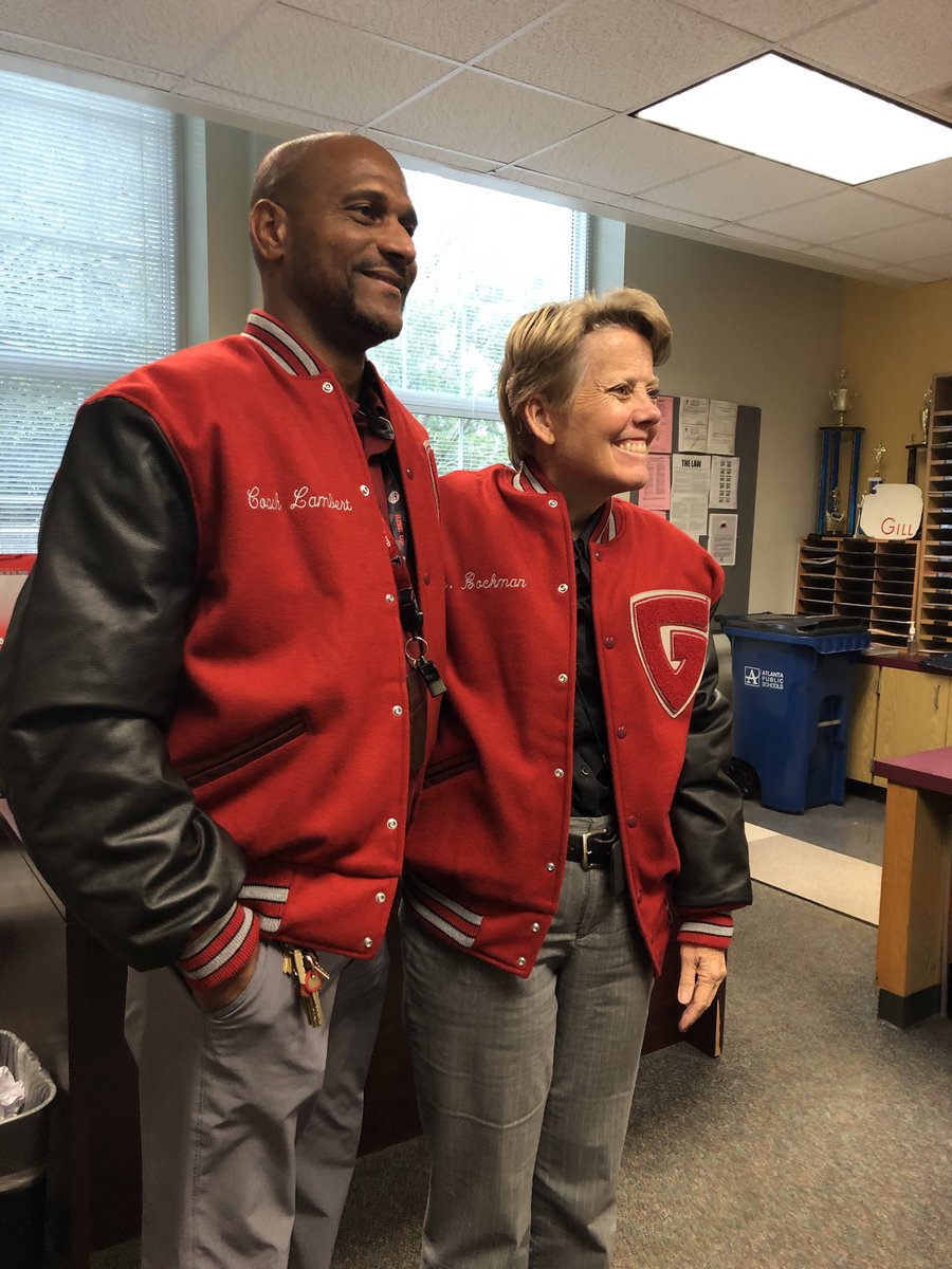 Alexandra Coffman (@webbcoff) on Twitter photo Coach Lambert and Dr. B repping old school style. New letterman jackets for Grady HS. @APSGradyKnights @BetsyBockman1 <a href="/CarstarphenMJ/">Meria Carstarphen</a> <a href="/GradyFootball/">Grady Football</a> Coach Lambert and Dr. B repping old school style. New letterman jackets for Grady HS. @APSGradyKnights @BetsyBockman1 <a href="/CarstarphenMJ/">Meria Carstarphen</a> <a href="/GradyFootball/">Grady Football</a>