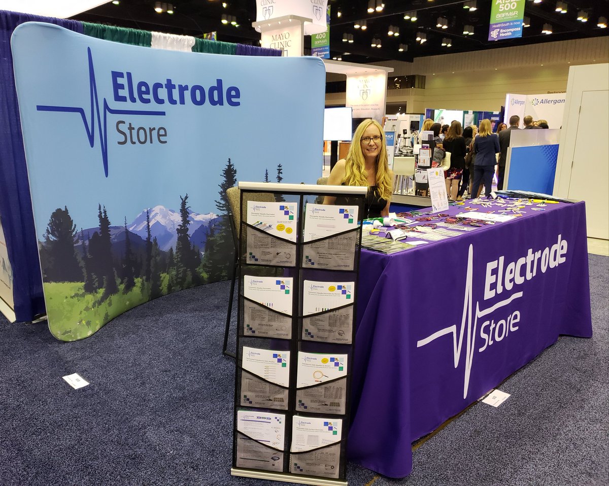 ElectrodeStore's tweet image. The Electrode Store' booth is OPEN at #AAPMR2018!  
Visit us in booth #608 in the  PM&amp;amp;R Pavilion Exhibit Hall and pick up a new catalog!