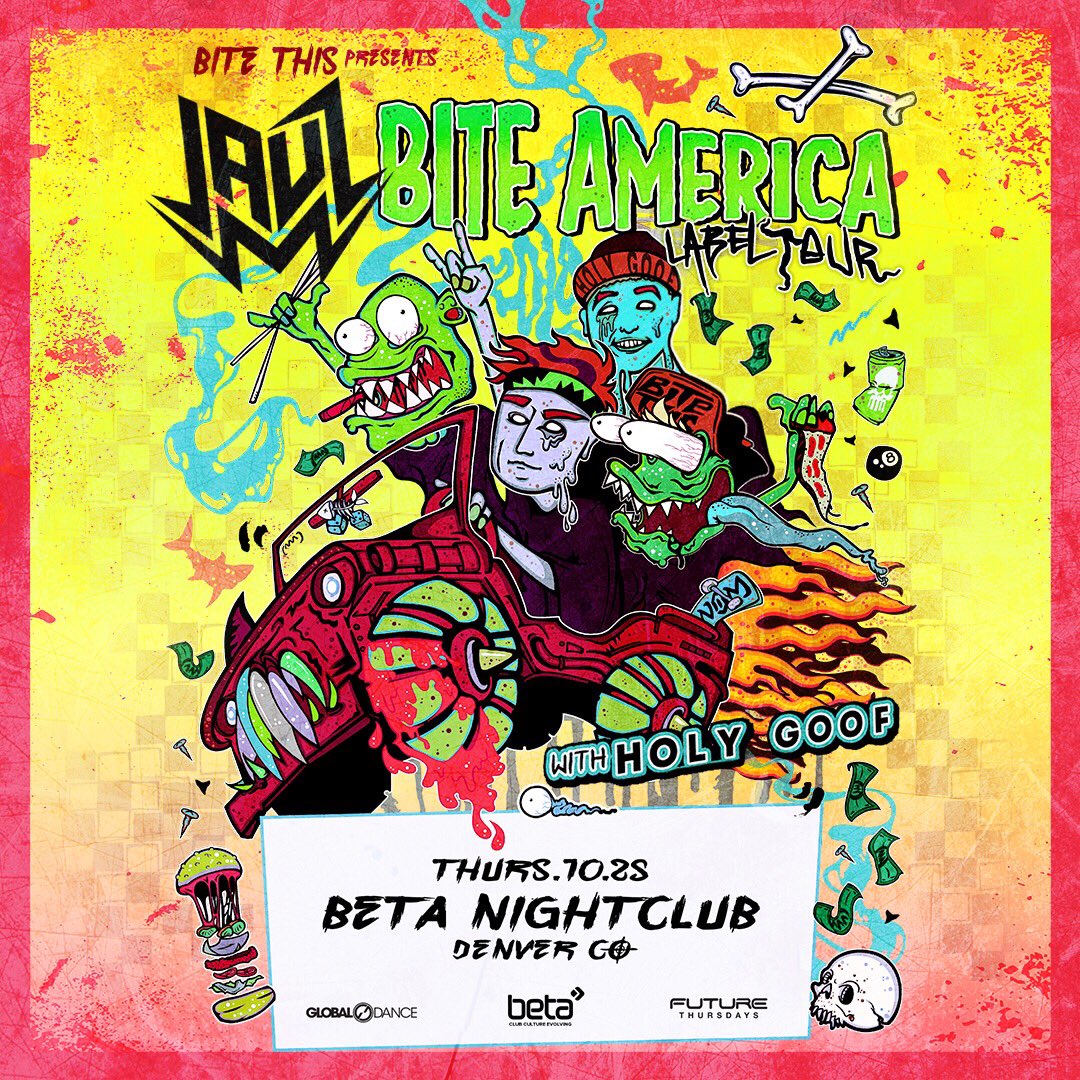 BetaNightclub's tweet photo. We hope you rested up good, because we are going scary-hard tonight with @Jauzofficial + @HOLYGOOF_UK for the #BiteAmerica Label Tour to kick off Halloween weekend ๐ Get your tickets while you can: https://t.co/ercXntL1h9 https://t.co/2UylhixS4n