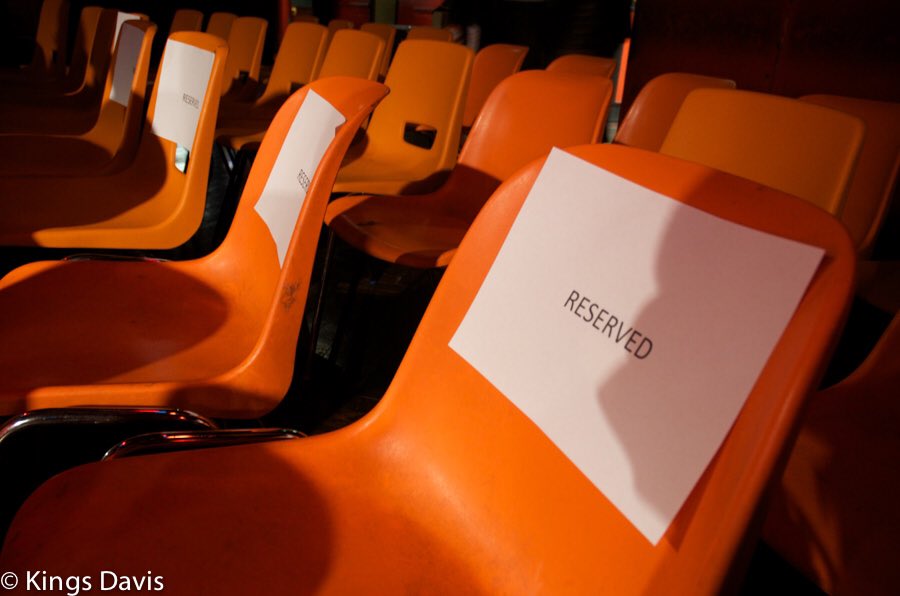 100Night100Club's tweet photo. Seats reserved for an audience with @lydonofficial. Get your copy of #100nightsatthe100club and feel like you were in one of these seats - https://t.co/owiTq1xItg Photography: @thenowschool https://t.co/iCMhCIgw2p