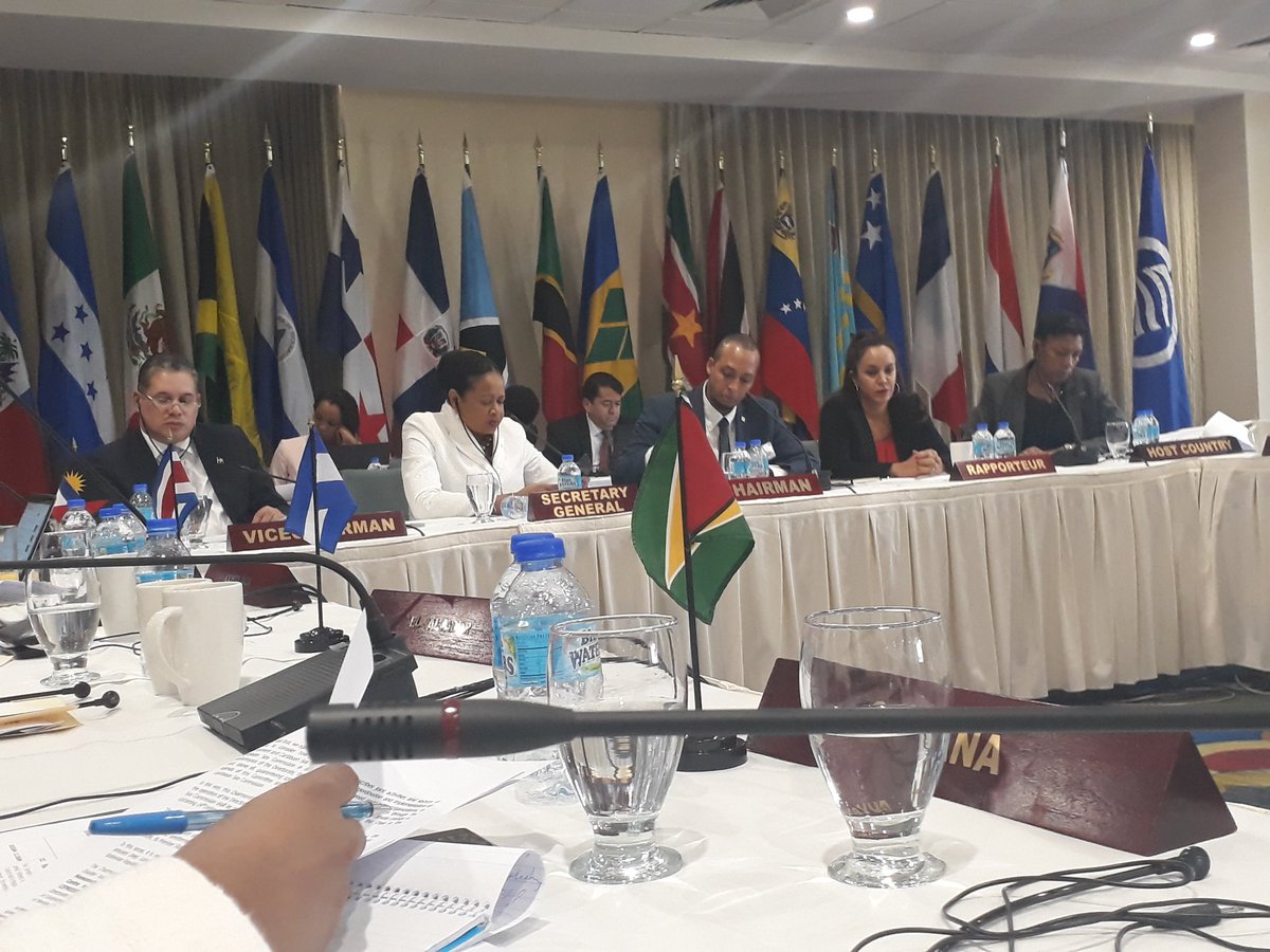 JHC_TnT's tweet photo. Happening now: @ACS_AEC 21st Intersessional Preparatory Mtgn for 24th Ministerial Council of Association of Caribbean States #disasterriskreduction #sustainabletourism #tradedevelopment #caribbeansea https://t.co/RWSkreZJ7L