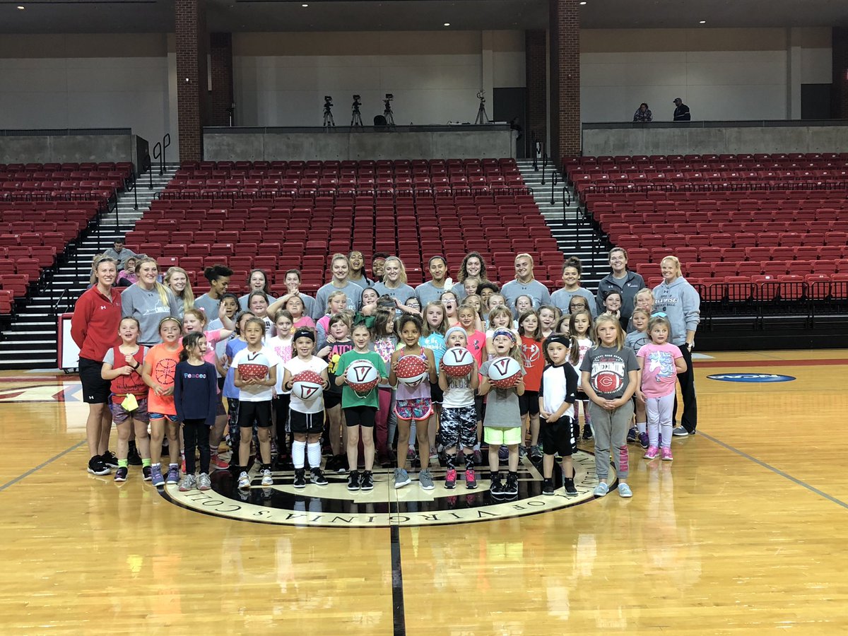 CoachCluesman's tweet photo. Our program @UVaWiseWBB had the opportunity to work with Wise Primary 1st-3rd grade girls this week. We love helping our future hoopers and hope to continue to see them in the @DJP_ConvoCenter https://t.co/4Ufgglwn6a
