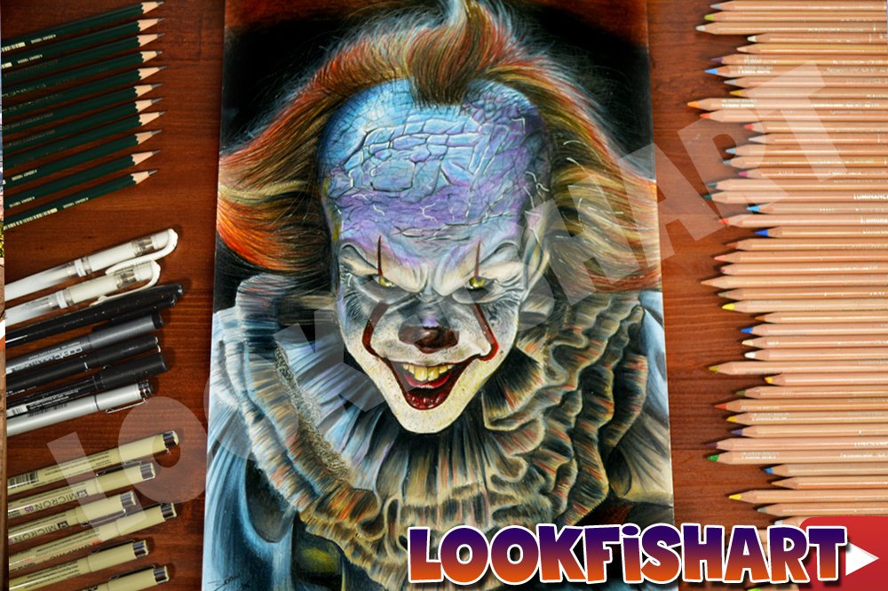 Pennywise IT Drawing  Scary drawings, Horror drawing, Color pencil art