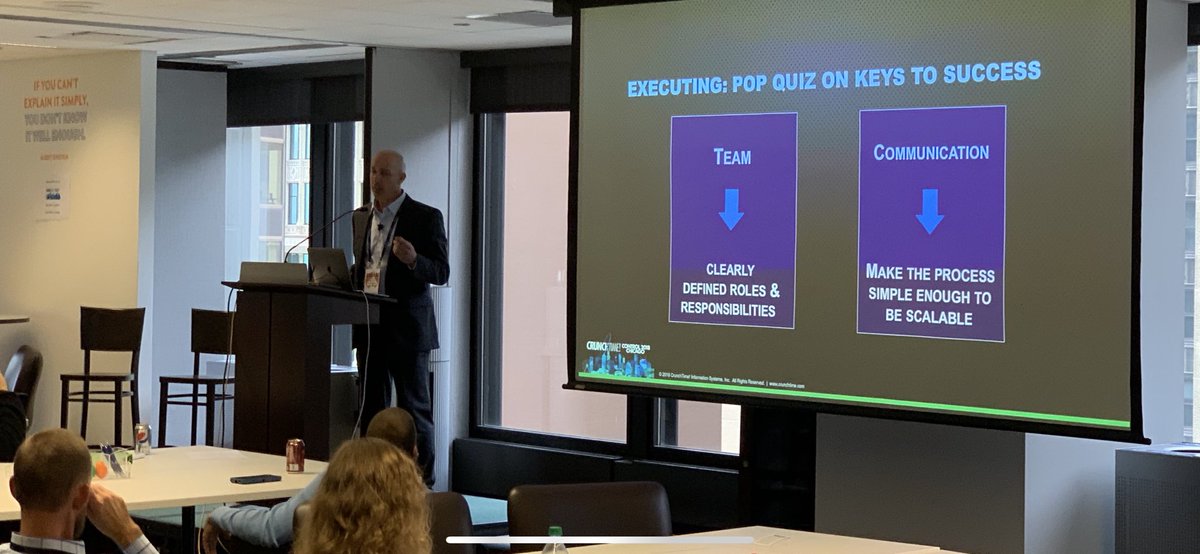GetCrunchtime's tweet image. George Anthony of @FiveGuys discussing how to implement CrunchTime in a highly franchised environment #Control2018
