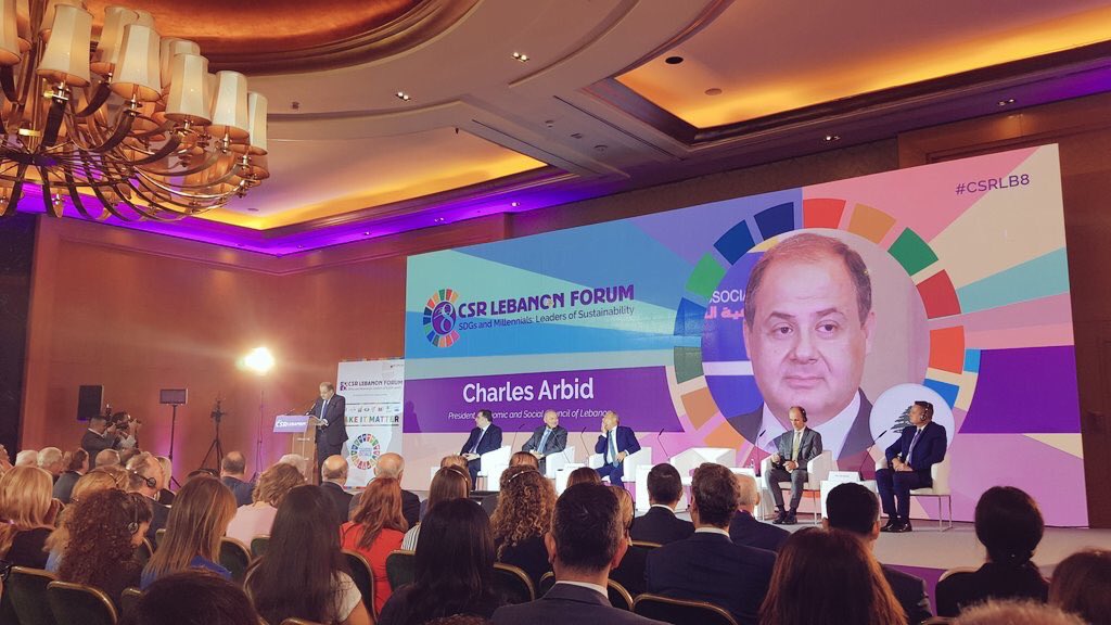 AbeerDarwiche's tweet image. At the 8th CSR Lebanon Forum: SDGs and Millennials: Leaders of Sustainability. It’s the Corporate Social Responsibility Event of the Year.
#csrlb8 #csrlebanon #khaledkassar #sdgs #riadsalame #fourseasonshotelbeirut #sustainability #forum  @KhaledAKassar @csrlebanon @FSBeirut