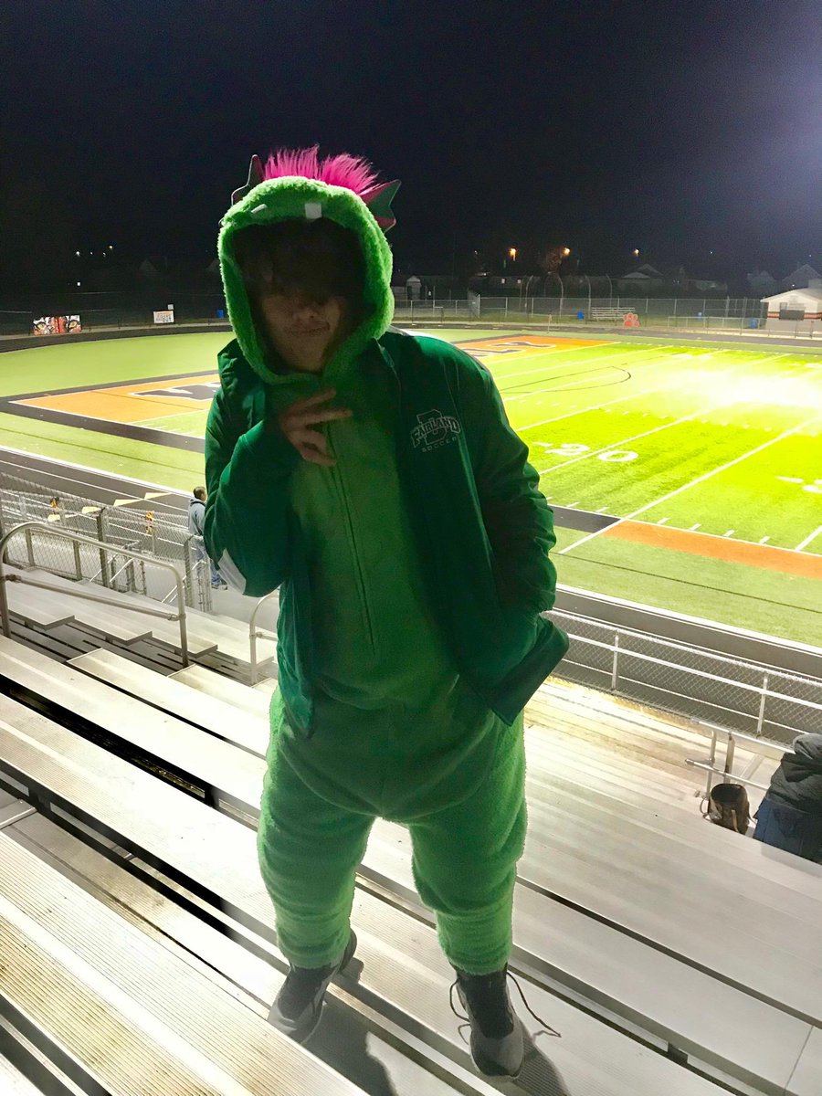 FairlandSoccer's tweet photo. "Lil' Puff" the Dragon made an appearance  last night in Waverly to watch the @FairlandSoccer girl's historic game. 
@wyattmorris7 @IAM_JP3
@masonfannin @J88victorygreen @mark_chafin
@fhsdragonsports https://t.co/9Cvnxz5LG6