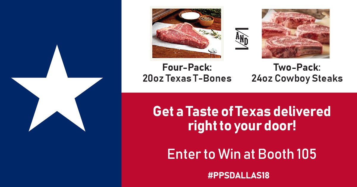 Lunch break at #PPSDallas18? Stop by booth #105 for your chance to bring a Taste of Texas to your home!  #raffle #pricing <a href="/PricingSociety/">PPS-Pricing Society</a>