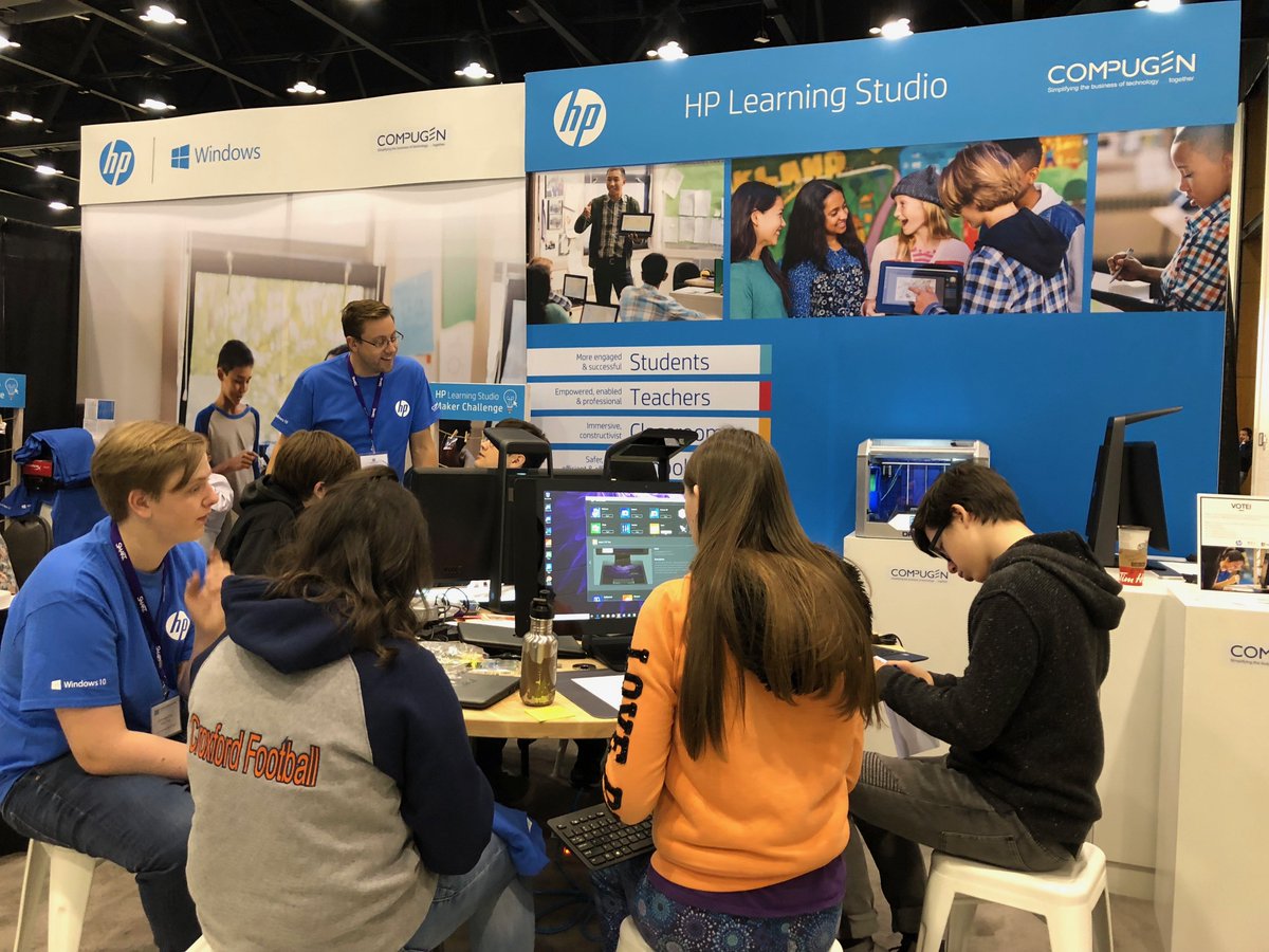 HP Canada (@hpcanada) on Twitter photo This #FCLedu Maker <a href="/titusferguson/">Titus Ferguson</a> is on-site at #ConEdTech with <a href="/nelia2/">Nelia Luis</a> and <a href="/FCLEdu/">Fair Chance Learning</a>. We're leading the #HPCanadaEdu Maker Challenge to engage the next generation of makers, using the HP Learning Studio. Stop by and check it out! This #FCLedu Maker <a href="/titusferguson/">Titus Ferguson</a> is on-site at #ConEdTech with <a href="/nelia2/">Nelia Luis</a> and <a href="/FCLEdu/">Fair Chance Learning</a>. We're leading the #HPCanadaEdu Maker Challenge to engage the next generation of makers, using the HP Learning Studio. Stop by and check it out!