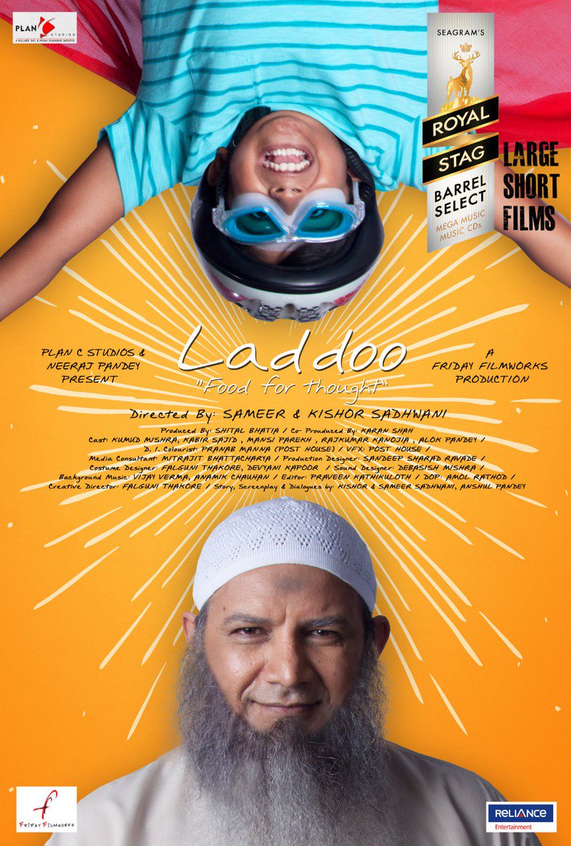 Plan C Studios (@planc_studios) on Twitter photo #Laddoo directed by debutants <a href="/sadhwanisam/">Sameer Sadhwani</a> & <a href="/SadhwaniKishor/">kishor sadhwani</a>. Premiering at the <a href="/MumbaiFilmFest/">MAMI Mumbai Film Festival</a> @LargeShortFilms on Fri, 26th Oct,12:15-2:15pm at PVR Icon #KumudMishra <a href="/manasi_parekh/">Manasi Parekh</a> <a href="/FFW_Official/">Friday Filmworks</a> <a href="/RelianceEnt/">Reliance Entertainment</a> <a href="/neerajpofficial/">Neeraj Pandey</a> <a href="/ShitalBhatiaFFW/">Shital Bhatia</a> <a href="/currentshah/">Karan Shah</a> #Laddoo directed by debutants <a href="/sadhwanisam/">Sameer Sadhwani</a> & <a href="/SadhwaniKishor/">kishor sadhwani</a>. Premiering at the <a href="/MumbaiFilmFest/">MAMI Mumbai Film Festival</a> @LargeShortFilms on Fri, 26th Oct,12:15-2:15pm at PVR Icon #KumudMishra <a href="/manasi_parekh/">Manasi Parekh</a> <a href="/FFW_Official/">Friday Filmworks</a> <a href="/RelianceEnt/">Reliance Entertainment</a> <a href="/neerajpofficial/">Neeraj Pandey</a> <a href="/ShitalBhatiaFFW/">Shital Bhatia</a> <a href="/currentshah/">Karan Shah</a>