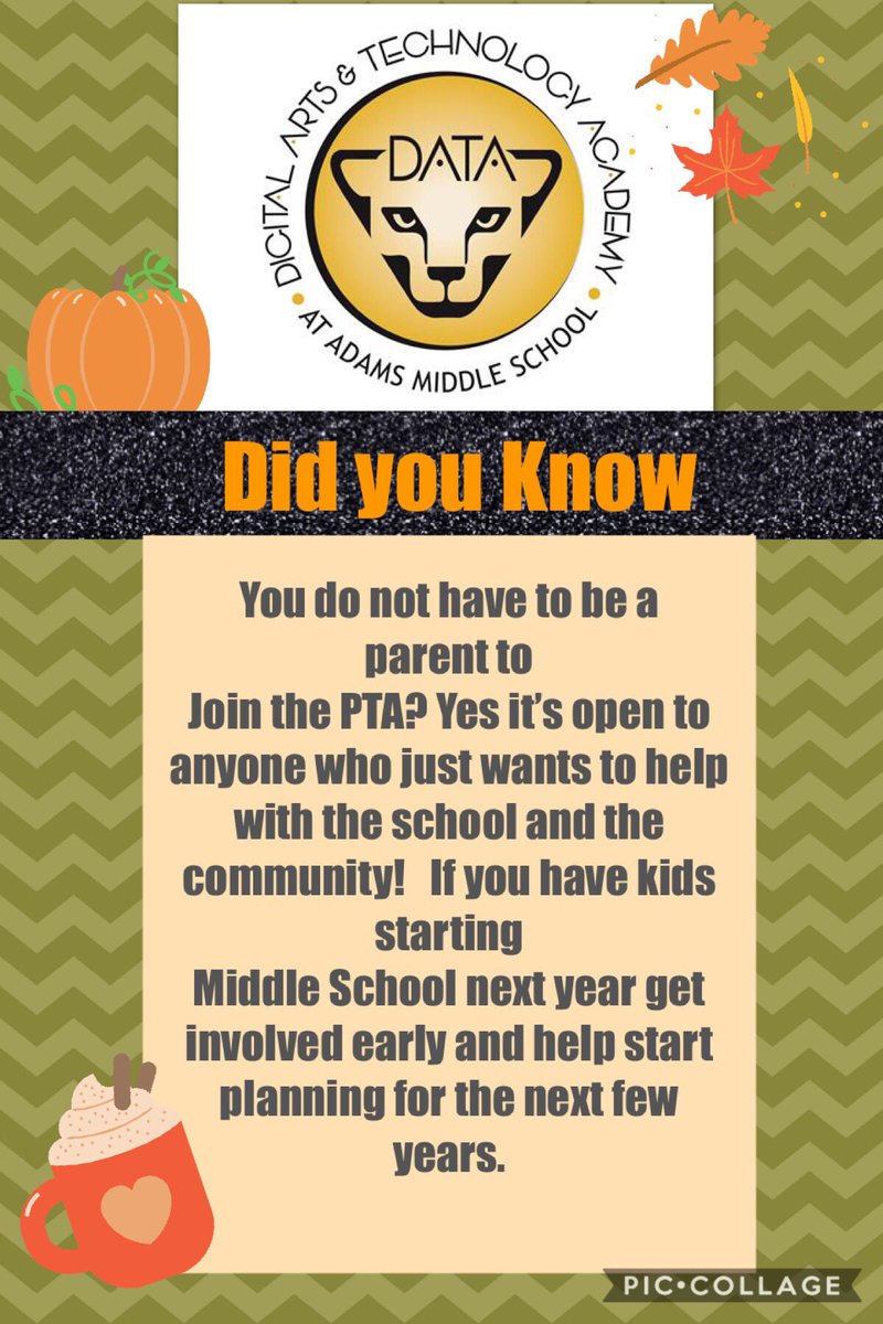 althomson1003's tweet photo. @AMSGPISD Did you know that.... you do not have to be a parent to join! #PTA #kids #schoolfuture #helpout #joinin #share #aunts #uncles #grandma #grandpa #anyone #JAMS #johnadamsmiddleschool #digitalarts @gp_tx @grandprairieisd https://t.co/JAQQV0YiHH