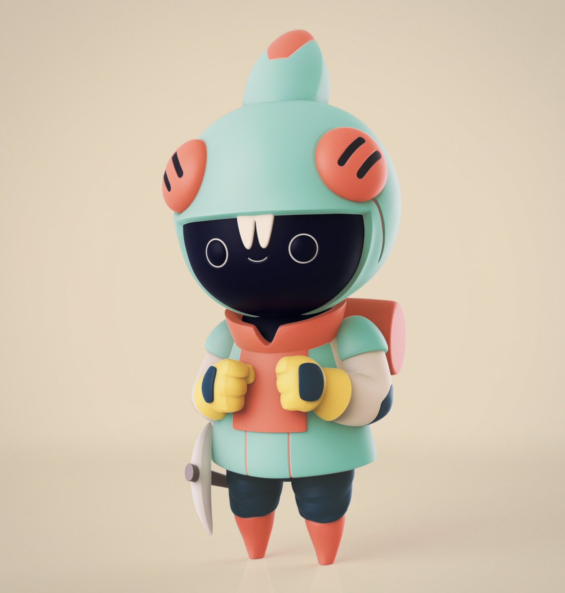 _revvels_'s tweet image. Ice Climber model sculpted in Zbrush :) Design by the talented @JaniceChu_89 😊