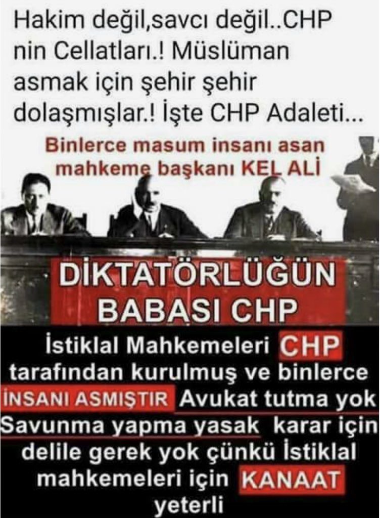 #ZihniyetiBozukCHP 
Zulmun adı chp