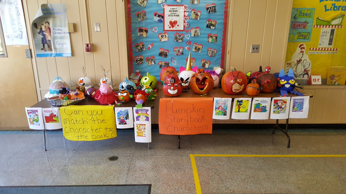 Our pumpkin competition is growing. I am so excited to see all the #book characters represented <a href="/BCPSLMP/">BCPS LMP</a> #reading #lovereading #LoveLibraries