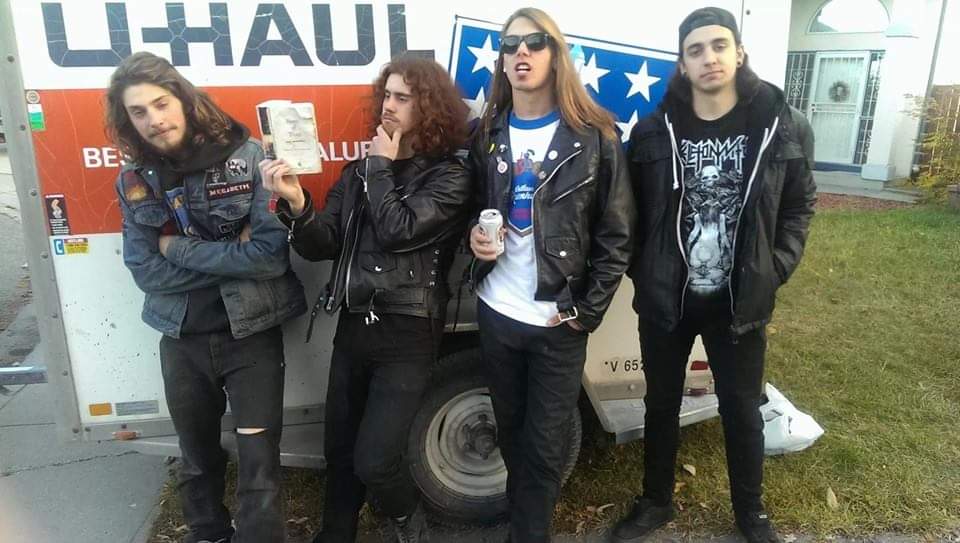 #THROWBACK #tbt 4 years ago at our old jam space ready to roll out to a show.. we're still fuckin ready to thrash. 

FRIDAY, OCTOBER 26TH @ THE KROSSING (RED DEER) - DAYS OF THE DEAD FEST. 

DOORS AT 7
WMD AT 1215