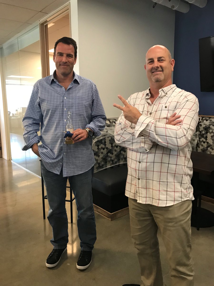 PriceSpider's tweet photo. A warm welcome to @TheFrontierTeam from #PriceSpider! It was great to connect with the team over drinks and appetizers - we are excited for what’s to come! #Partnership https://t.co/nJwgLvXHfj