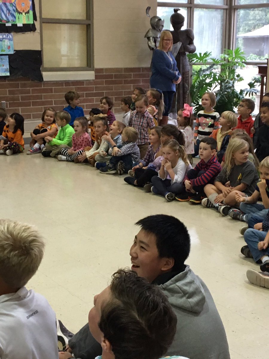 TALowerSchool's tweet photo. LS enjoyed watching the 8th grade science class test their egg devices! Preschoolers said they would put a bed underneath, wrap it in a blanket, or spread cotton balls on the floor! @taknightsfan @TAMiddleSchool #science #eggdrop #preschool  #lowerschool @aisaonline  @NAEYC https://t.co/pZyo6kY6u7