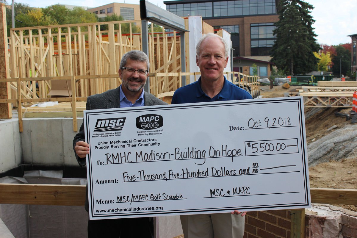 MSC_MAPC's tweet photo. MSC/MAPC Donates To @rmhcmadison #BuildingOnHope Campaign https://t.co/AH0WmUHjoQ https://t.co/KL4YuQHbGc