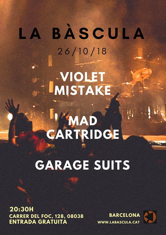 labascula038's tweet photo. Demà acostumats ja a triple programa als #divendresconcert: @mad_cartridge + #garagesuit + #violetmistake.#indie, #britpop i #noiserock per un tubo!
👉21h obrim portes #free MOSTRA: https://t.co/vfvP15MxsP #emergència #joves #artistes #concert #BCN #lamarina #musicaperatots https://t.co/3GTxey3jsI