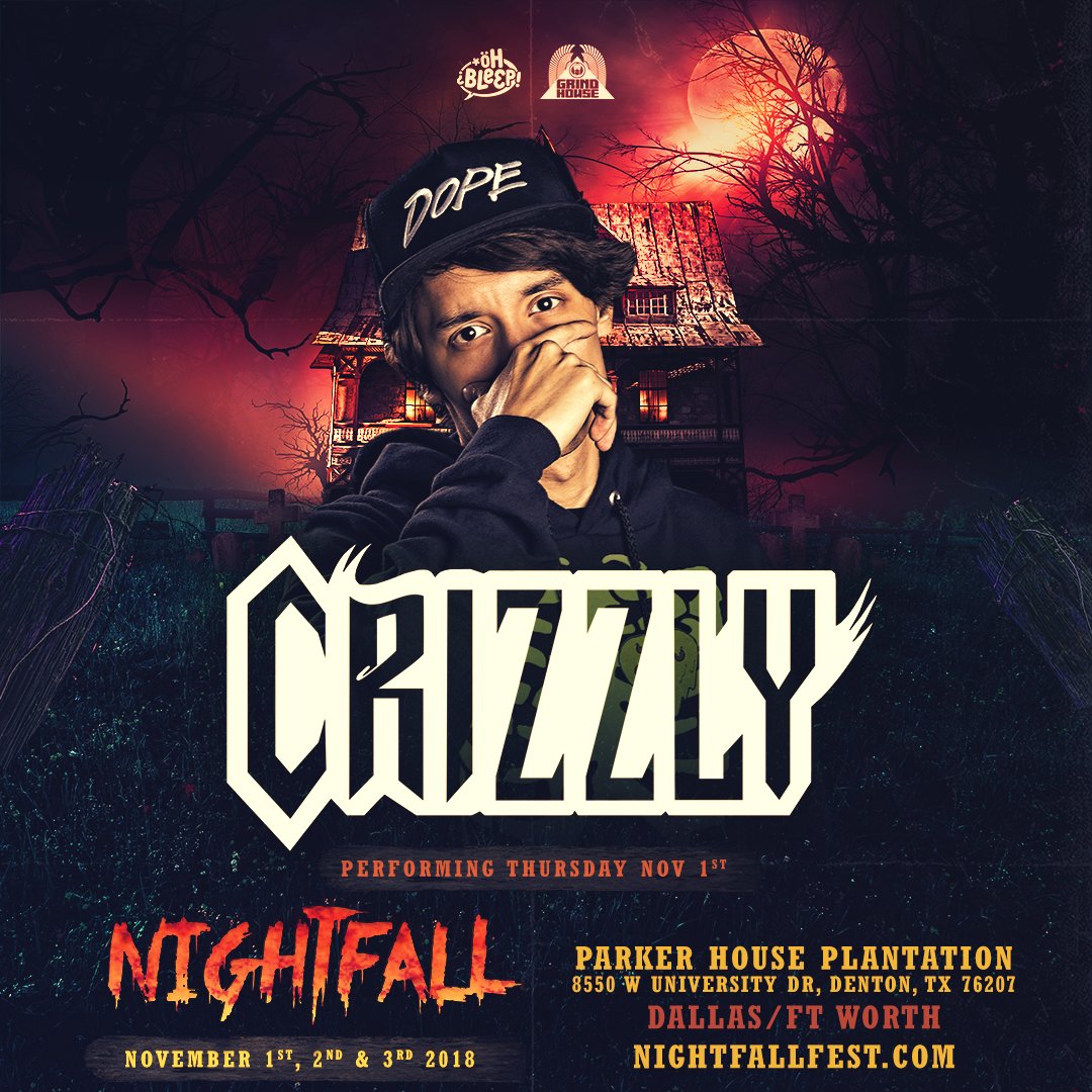 Wide_Awake_Ent's tweet photo. Todays artist spotlight features CRIZZLY, this guy's from Austin so you know that he's gonna throw it down TEXAS style next thursday! Don't sleep on tickets get them before you hit the gates. #Nightfall2018
Tickets๐๏ธ: https://t.co/pFQaNelHKG
Promo Code: WideAwake https://t.co/TZyEVRzxvB