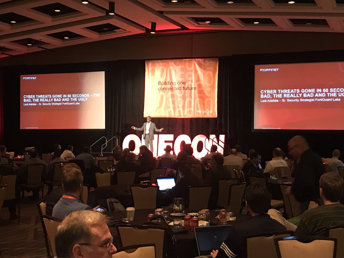 integraONE's tweet image. @Fortinet keynote at #IntegraONEcon on cyber threats and the dark web.