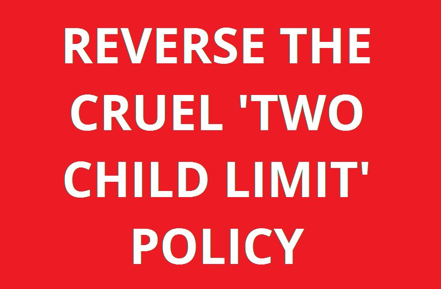 rushanaraali's tweet photo. Over 100 Parliamentarians have signed my letter urging @PMTheresaMay_, @uk_chancellor and @EstherMcVey1 to scrap the cruel two-child limit policy to prevent pushing millions of children into poverty. https://t.co/B1TaEGd1kF https://t.co/b9uJqWV8Z0