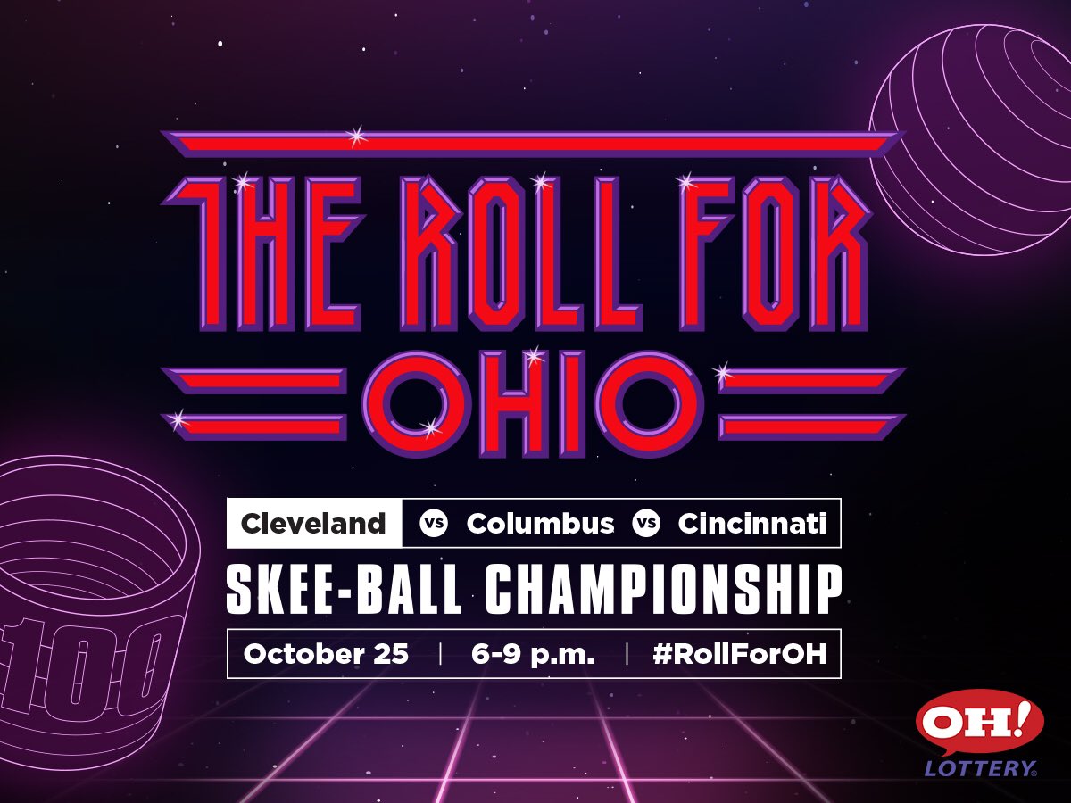 Guess what’s TONIGHT?! The <a href="/ohiolottery/">Ohio Lottery</a> #RollForOH Skeeball Championship at <a href="/MastheadBrewing/">Masthead Brewing Co.</a> from 6-9!  18+ to play and you’ll be qualified to win prizes including gaming consoles and $250 gift cards!  See y’all out there!
