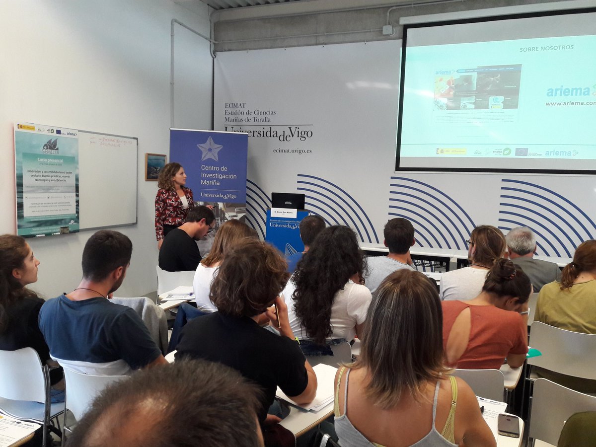 M.Rodriguez <a href="/AriemaEnergia/">Ariema Energía</a> presenta estrategias y tecnologías que contribuyen a la reducción del consumo de #energia en #acuicultura en <a href="/SemillaAriema/">SEMILLA_ARIEMA</a> #empleaverde