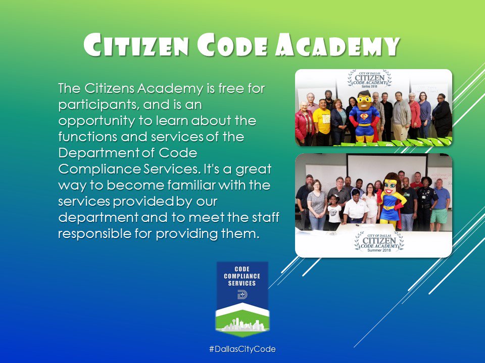 dallascitycode's tweet photo. Did You Know: Citizen Code Academy
#DallasCityCode https://t.co/s7v5h3klj9