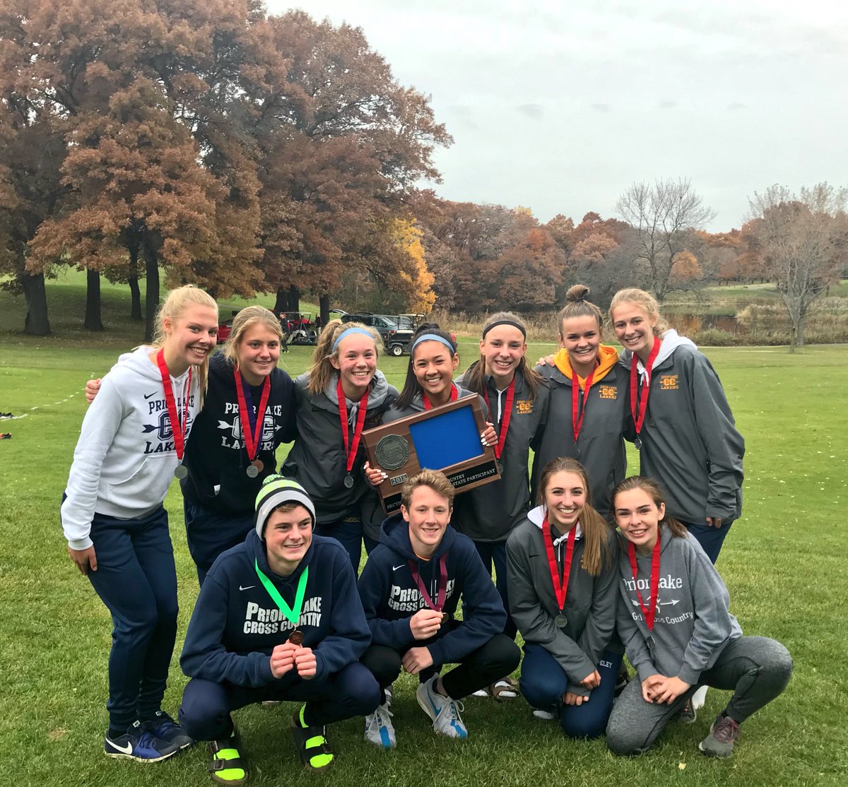 PLHSLakers's tweet photo. What a great afternoon for these @PLLakers XC State qualifiers! 💙💛 They will run next Saturday morning at Saint Olaf College #FunDayAhead https://t.co/w9fHXbJTrH