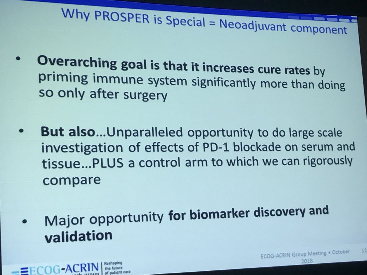 Excellent example of persistent &amp; perseverance by <a href="/LaurenCHarshman/">Lauren Harshman</a> with  #EA8143 PROSPER trial that is actively ongoing in numerous sites in US and soon Canada. Way to go! <a href="/eaonc/">ECOG-ACRIN Cancer Research Group</a> <a href="/DanaFarber/">Dana-Farber</a> <a href="/DrChoueiri/">Toni Choueiri, MD</a> <a href="/montypal/">Sumanta K. Pal, MD, FASCO</a> <a href="/SuzanneColeMD/">Suzanne Cole, MD, FACP, FASCO</a> <a href="/HamidEmamekhoo/">Hamid Emamekhoo</a> <a href="/BradMcG04/">Bradley McGregor</a> <a href="/kcCURE/">KCCure</a> <a href="/KCA_Journal/">Kidney Cancer</a>