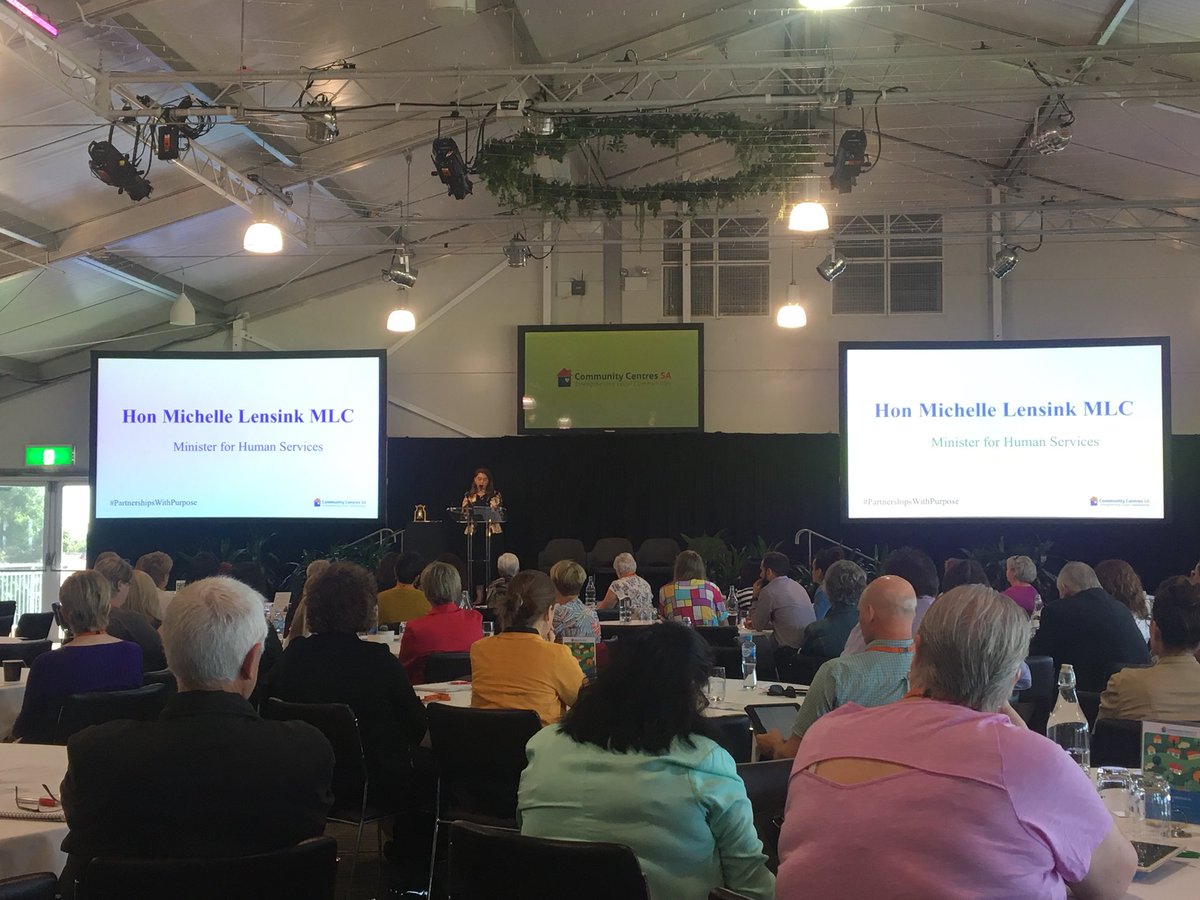 Zahra Foundation Aus (@zahra_aust) on Twitter photo Listening to <a href="/miclensink/">Michelle Lensink</a> <a href="/CommCentresSA/">Community Centres SA</a> #partnershipsforpurpose conference “70% of South Australian’s volunteer in some capacity” Listening to <a href="/miclensink/">Michelle Lensink</a> <a href="/CommCentresSA/">Community Centres SA</a> #partnershipsforpurpose conference “70% of South Australian’s volunteer in some capacity”