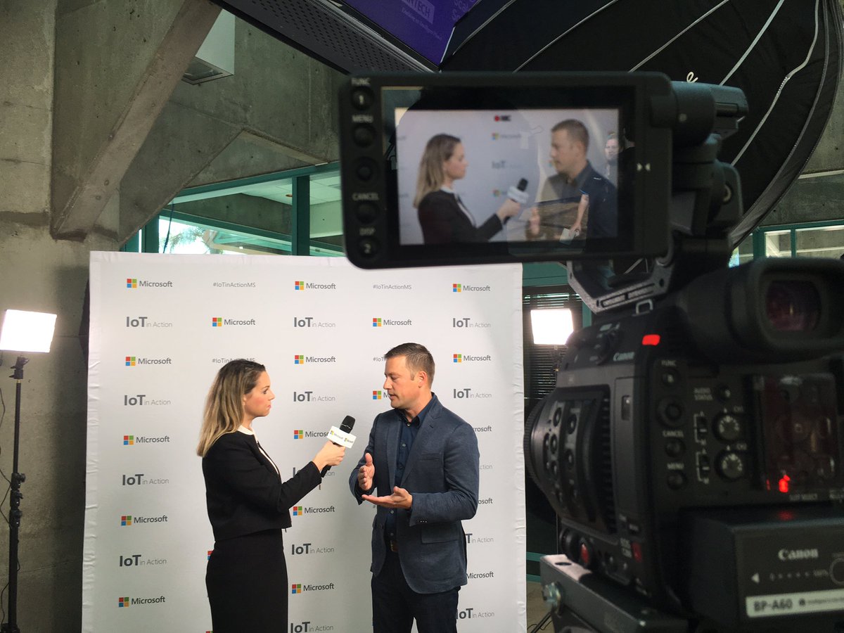 MSIoTDevs's tweet photo. We’re interviewing delegates at #IoTinActionMS today. If you have thoughts/comments/insight you’d like to share please find us near registration. We’d love to capture them on camera! Thanks to @MobiliyaTech @ArrowGlobal @cradlepoint @dellemc @FathymIt and @wipro for being game! https://t.co/G9eLosJIyU