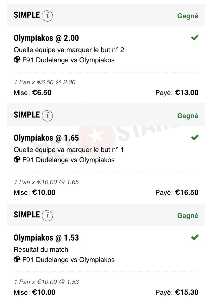 jolpetitkl's tweet photo. Voilà le deuxième Paris qui était annoncé sur le live

Olympiakos | 1,53 ✅

Et après je me suis pas mal régalé en live https://t.co/TpsvG6iYlL