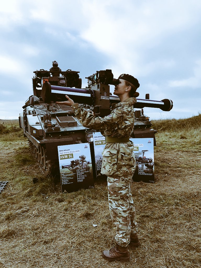 Kirsty_Skinner's tweet photo. Watch out world...Armed Educator coming through!
Enjoyable day at the #LCPV in Copehill Down.
As ever at these things the best part was talking to the soldiers- Enthusiastic and confident individuals with so much to offer. #peoplefirst #humancapability #CombatPower https://t.co/mbMGuPAkvt